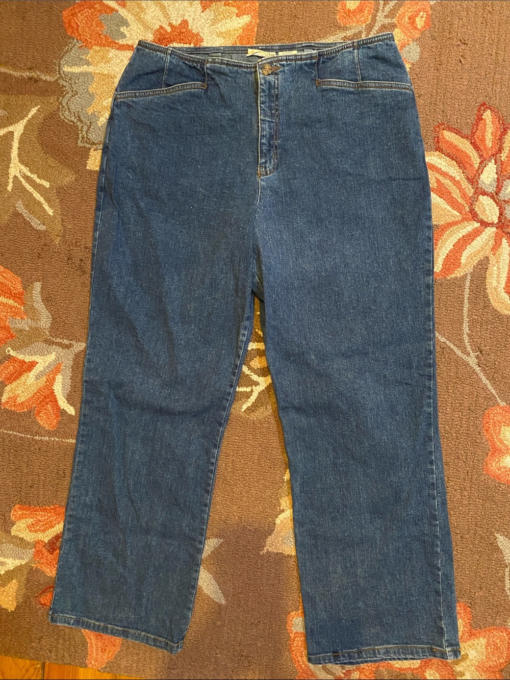 TravelSmith High Waisted Wide leg jeans